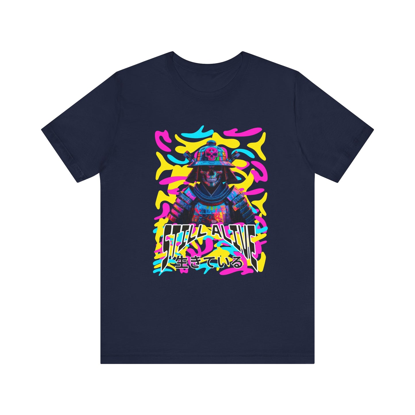 Samurai Still alive Shirt - mit Japanischer Schrift