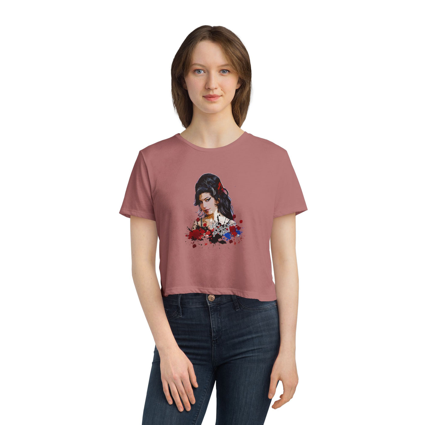 Vintage Graphic Crop Tee - Amy Winehouse Design