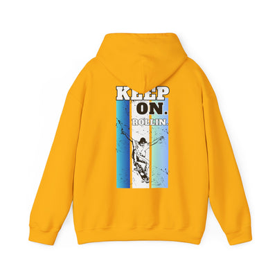 Skateboarding Warmup Hoodie - 'Skate Fall Get Up Ride Repeat' Design