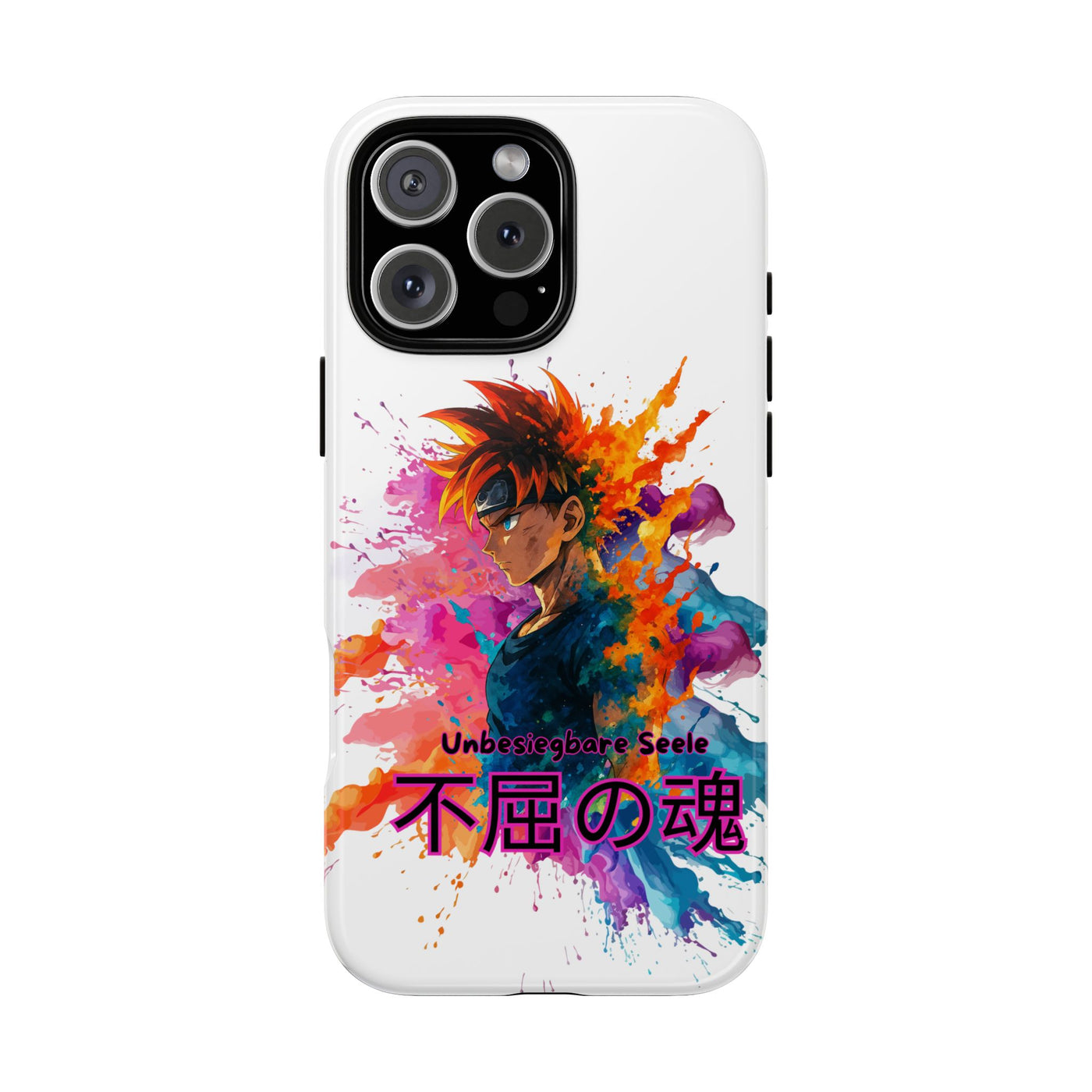 "unbesiegbare Seele" Tough Cases - Colorful Anime Phone Case Handyhülle