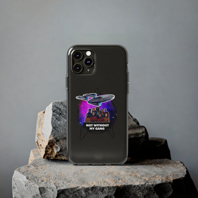 Galaxy-Inspired Soft Phone Case - Not Without My Gang, Star Trek Lovers Handyhülle