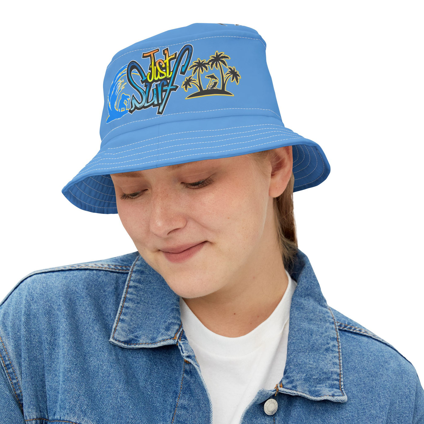 Tropical Surf Bucket Hat Fishing Hat - Beach Vibes, Perfect for Summer Adventures