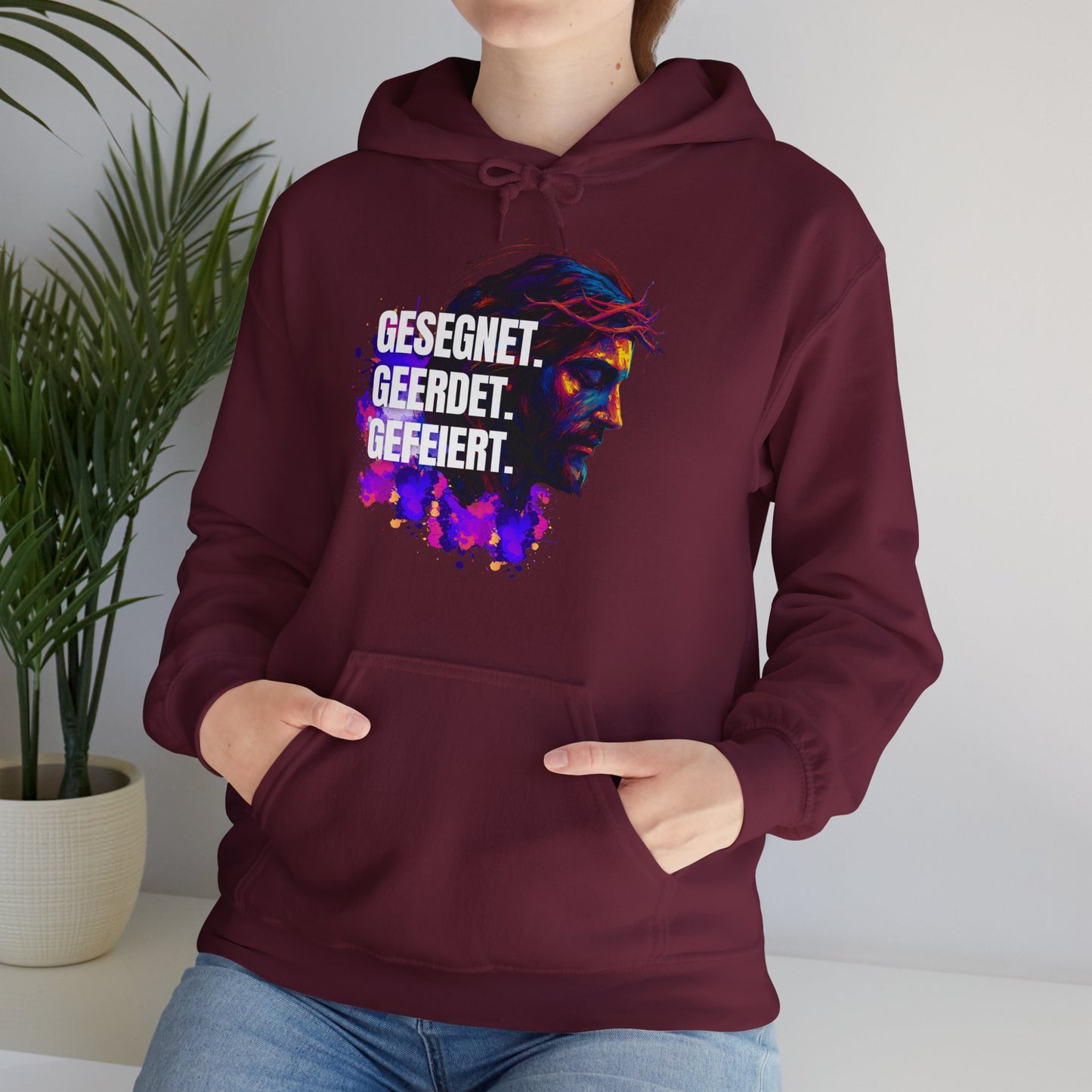 Jesus Colorful - with saying Blessed- Grounded - Celebrated