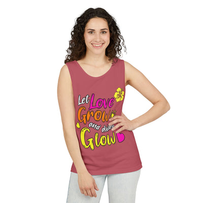 Tank Let Love Grow ... , Motivational Workout Shirt