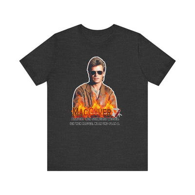 MacGyver Inspired Unisex Jersey Tee - 'Ich Nehm Kaffee, WLAN und Plan B'