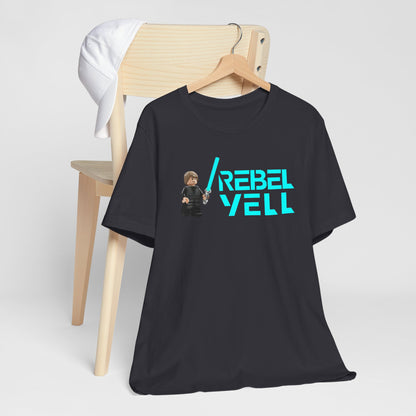 Cool Rebel Yell Luke Skywalker Unisex Jersey Tee - Short Sleeve Graphic T-Shirt for Fans