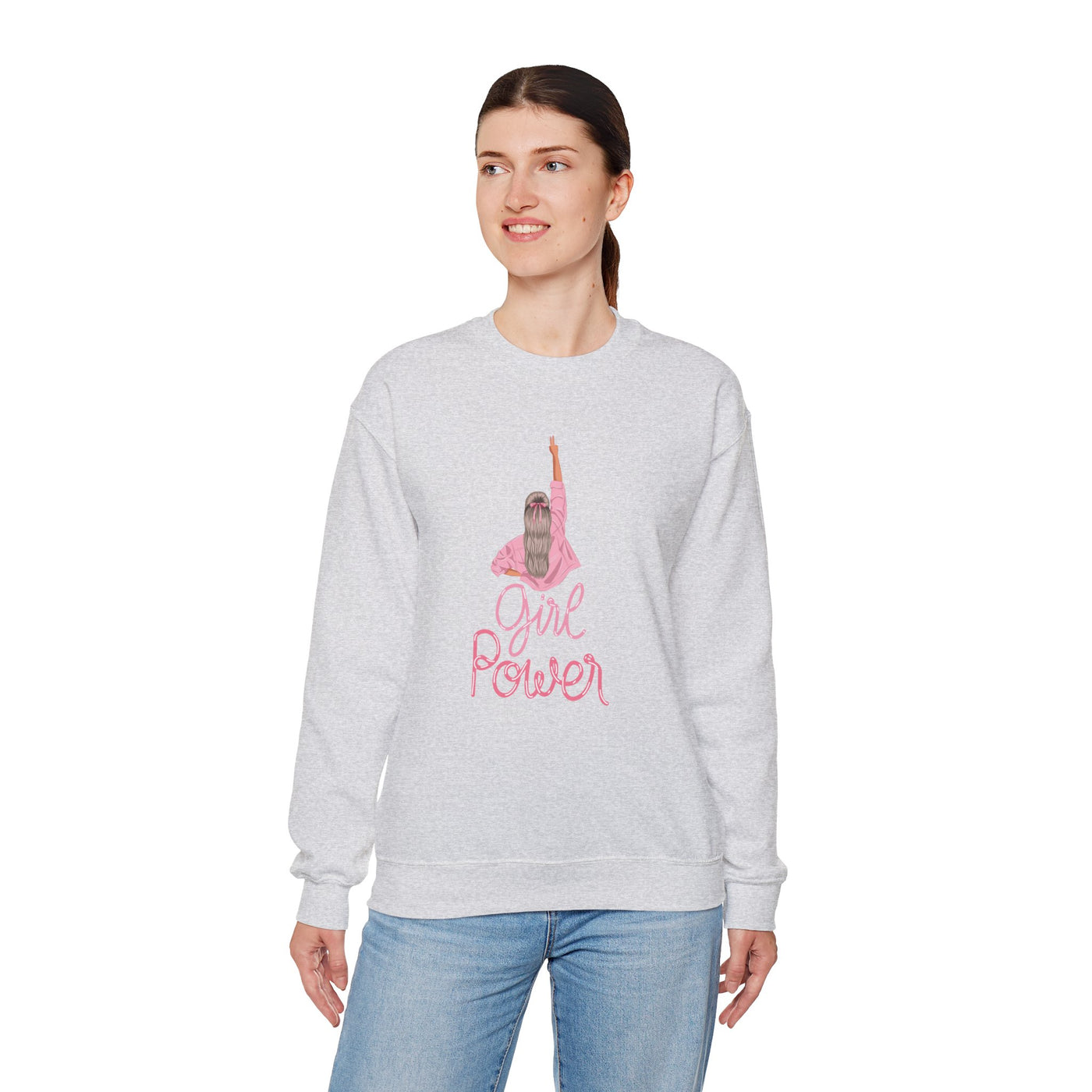 Girl Power Unisex Crewneck Sweatshirt,
