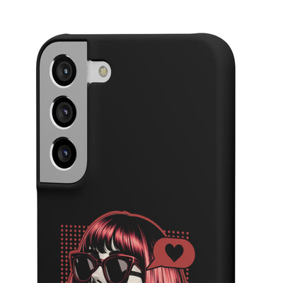 Retro Girl Snap Case Handyhülle