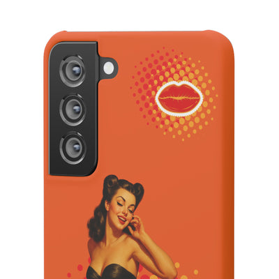 Retro Pin-Up - Handyhülle - Snap Case - Bold 'Wow' Design