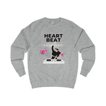 Heart Beat DJane Unisex Sweatshirt - Fun DJ Graphic for Music Lovers