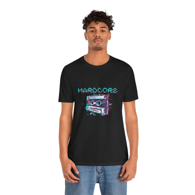 Techno - Hardcore Never Dies - Retro Graphic Tee, 90s Aesthetic Shirt unisex