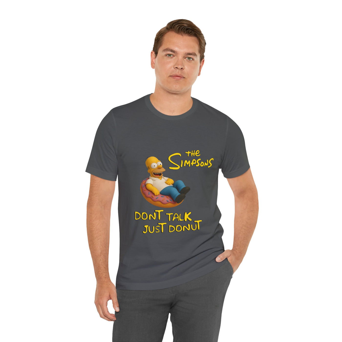 The Simpsons Donut Lover Tee - Funny Graphic T-Shirt -unisex