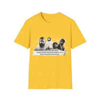 Retro Graphic Unisex Softstyle T-Shirt - Hangover Alan 