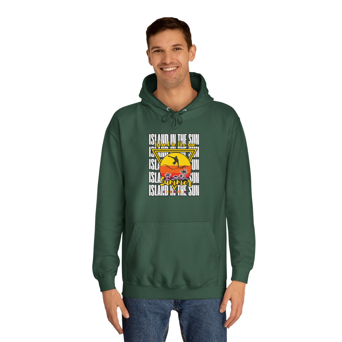 Vibrant College Spirit Hoodie, Unisex College Hoodie
