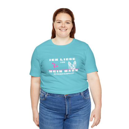 I Love My Husband "Shopping" Unisex Jersey Short Sleeve Tee