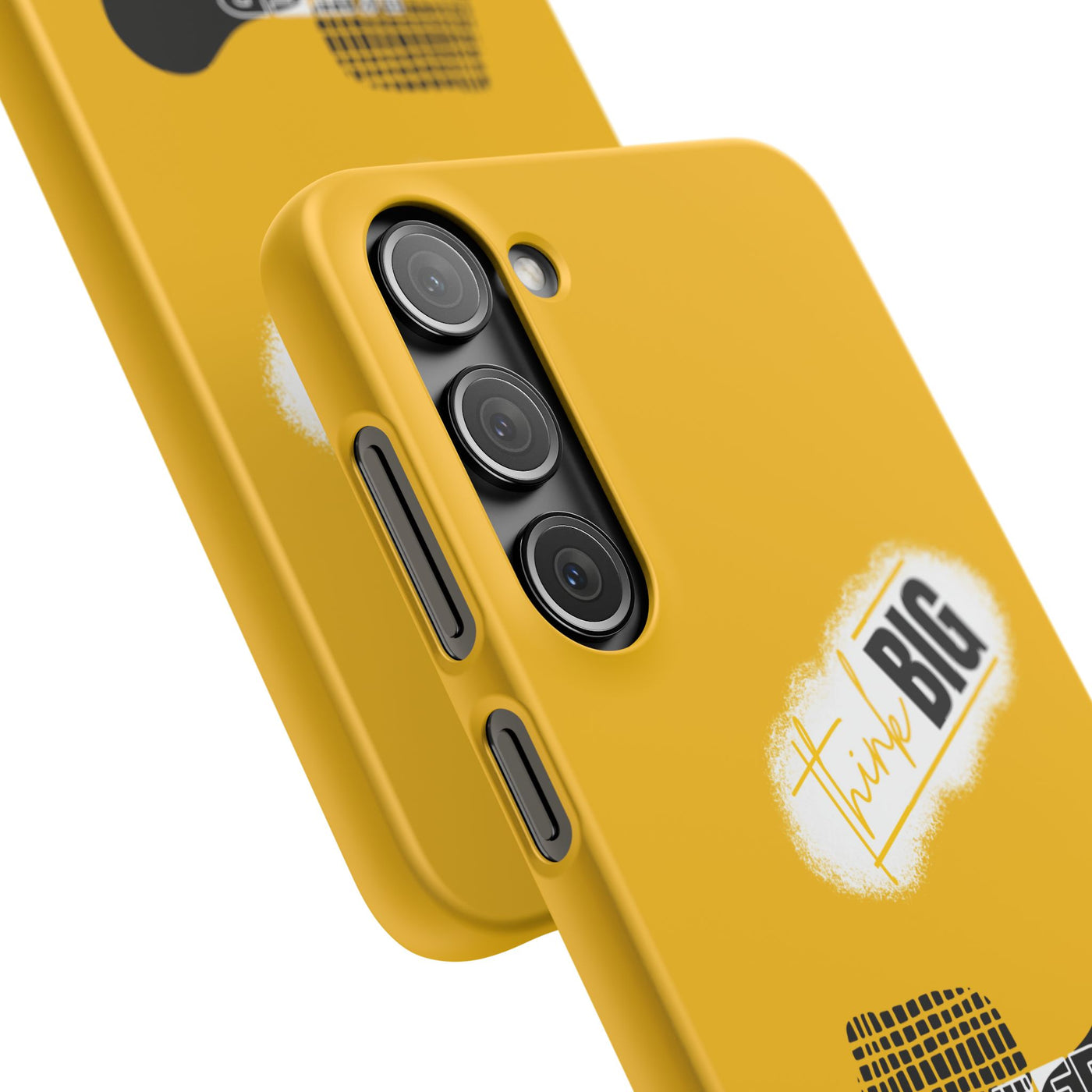 Handyhülle gelbe - Yellow Snap Case - 'Think BIG' for Motivated Individuals