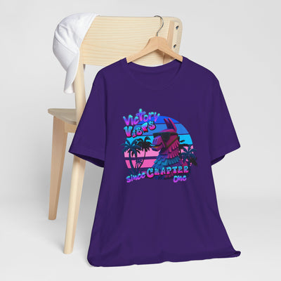 Retro Fortnite Vibe Unisex Short Sleeve Tee - 'Victory' Chapter One Graphic