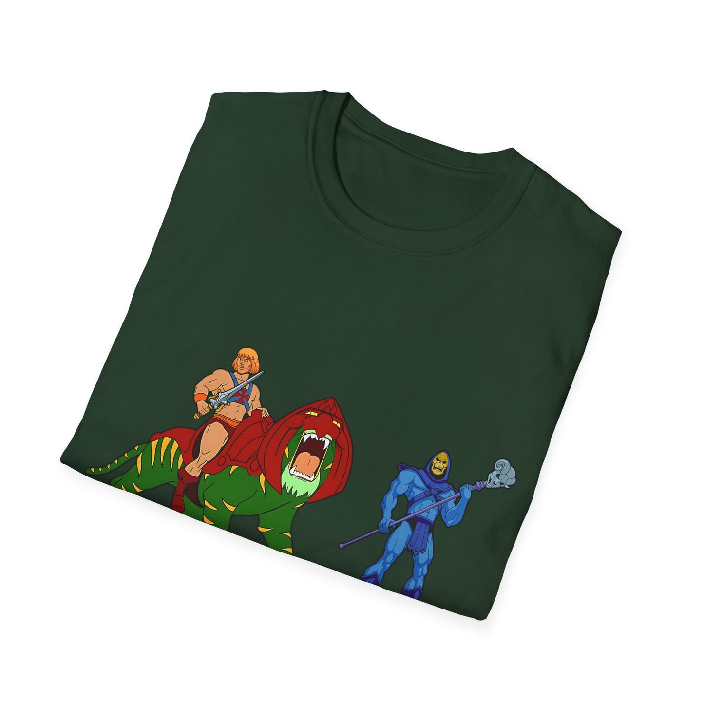 He-Man Retro Graphic Tee, Unisex Softstyle Shirt for Fans, Vintage Cartoon Apparel, Gift for Geeks, Nostalgic T-Shirt