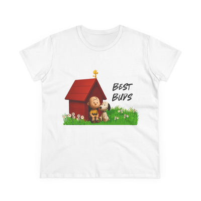 Best Buds  - Snoopy - Women's Cotton Tee