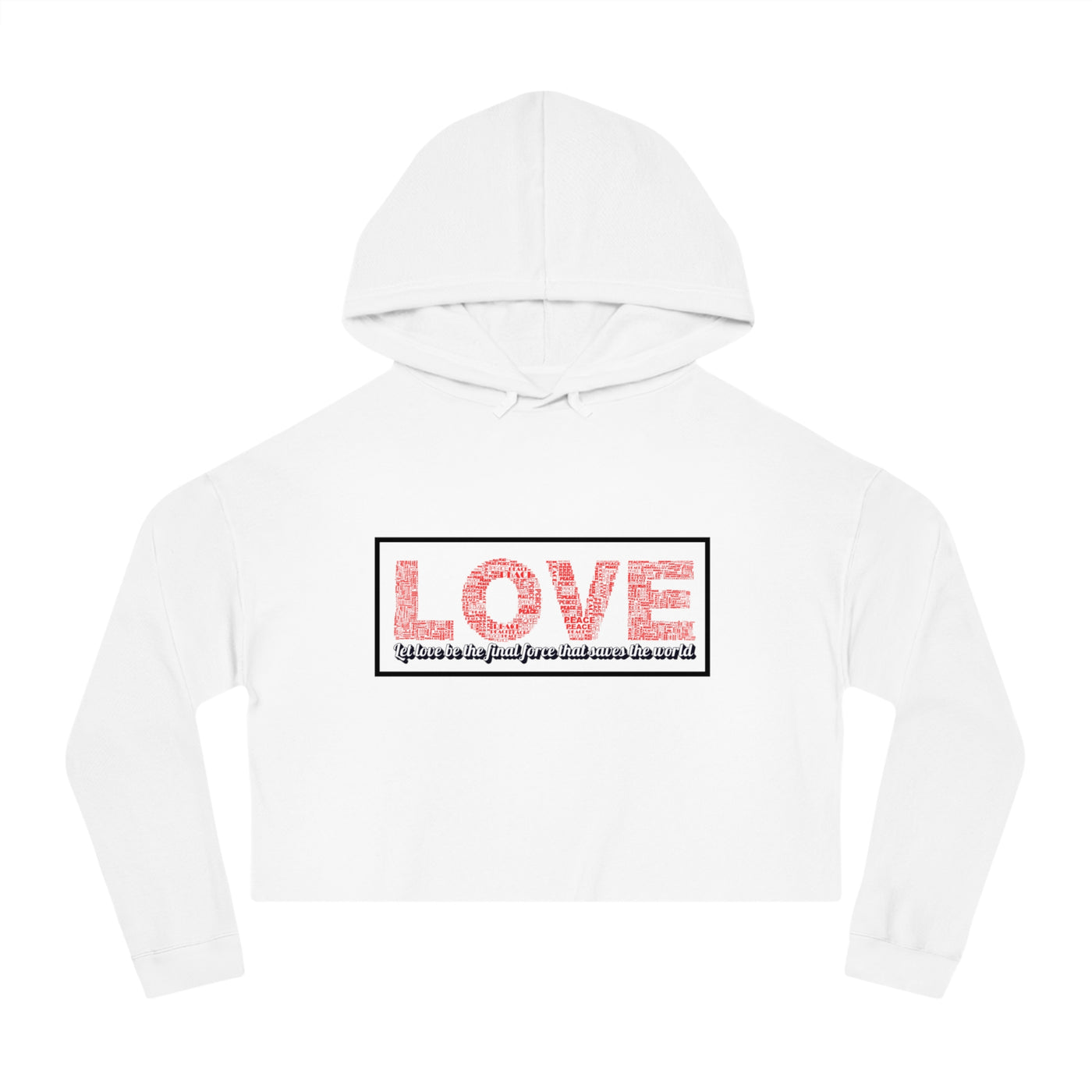 Love Crop Hoodie - Stylish & Cozy Streetwear for Casual Outings