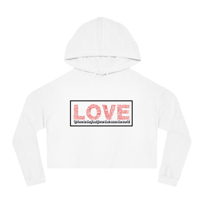 Love Crop Hoodie - Stylish & Cozy Streetwear for Casual Outings