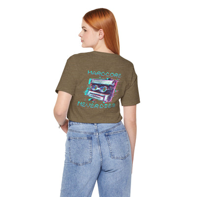 Techno - Hardcore Never Dies - Retro Graphic Tee, 90s Aesthetic Shirt unisex