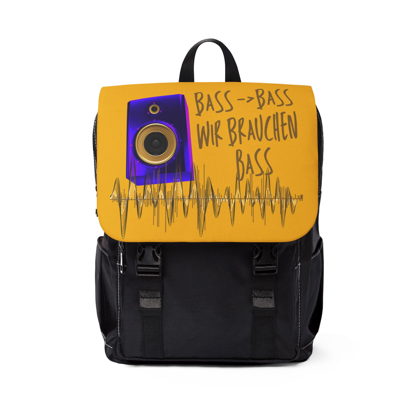 Bass-Bass we need Bass- Unisex Shoulder Backpack