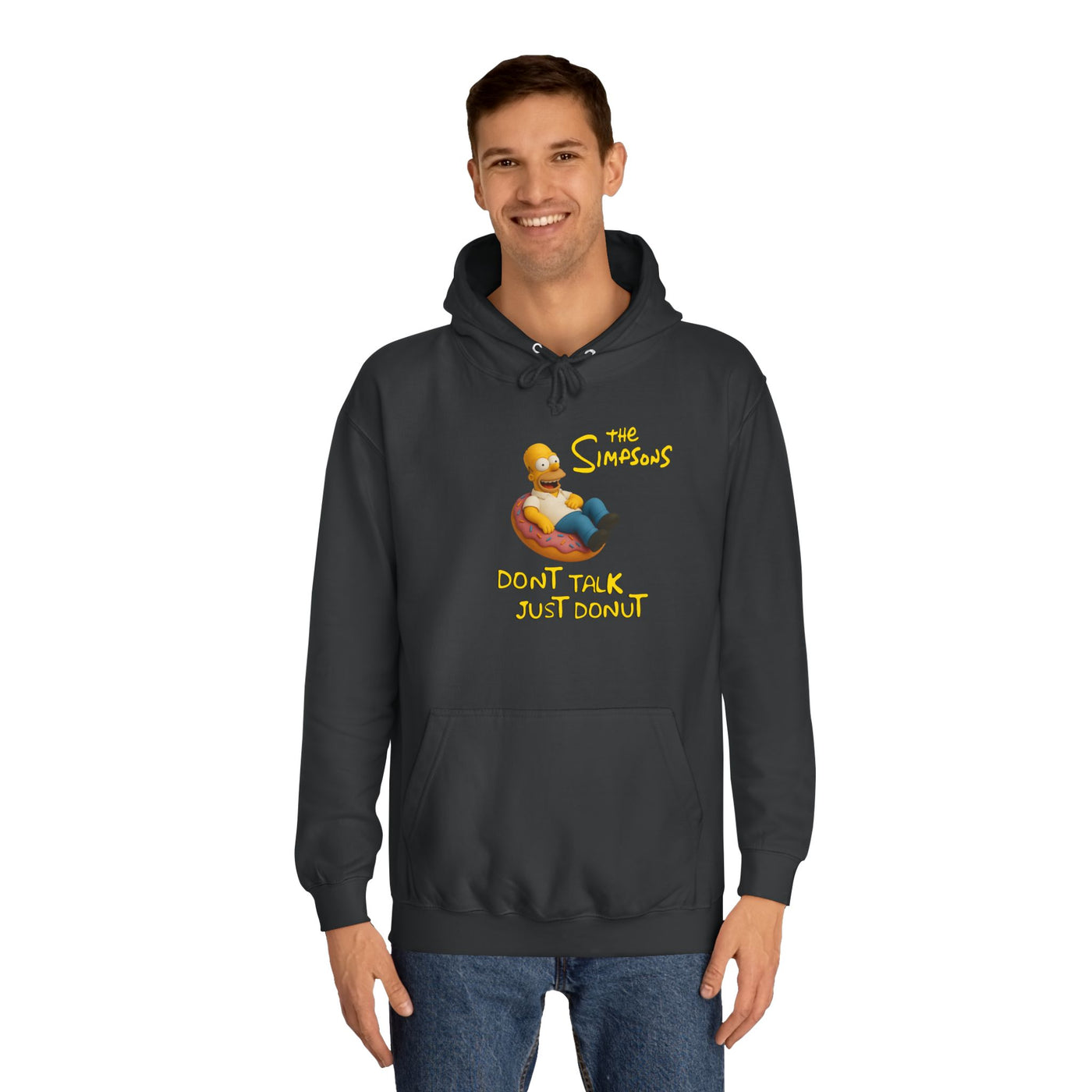 Funny Donut Lover Hoodie, Unisex College Hoodie, The Simpsons