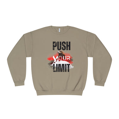 Motivational Crewneck Sweatshirt - "Push Your Limit" 