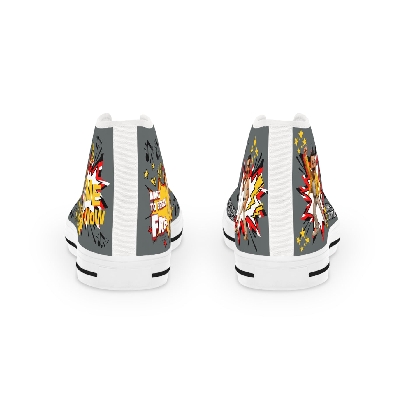 Rock 'n' Roll Freddie High Top Sneakers - Funky Music-