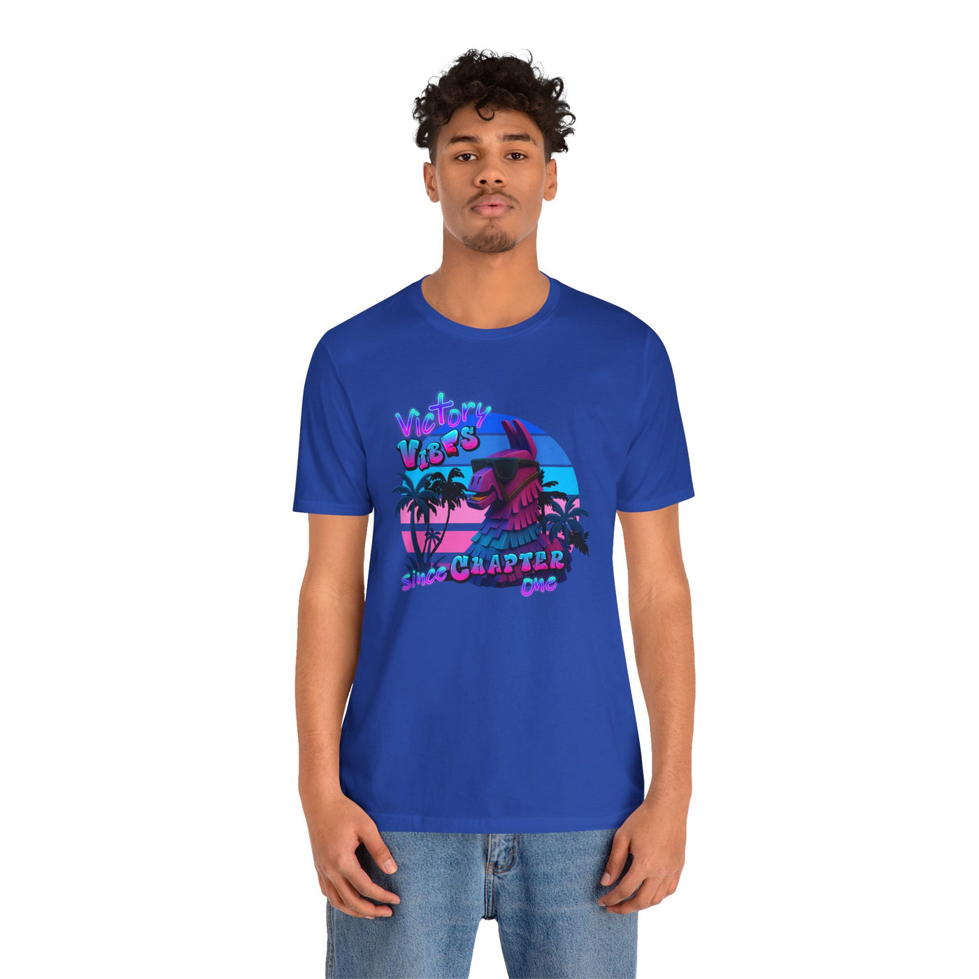 Retro Fortnite Vibe Unisex Short Sleeve Tee - 'Victory' Chapter One Graphic