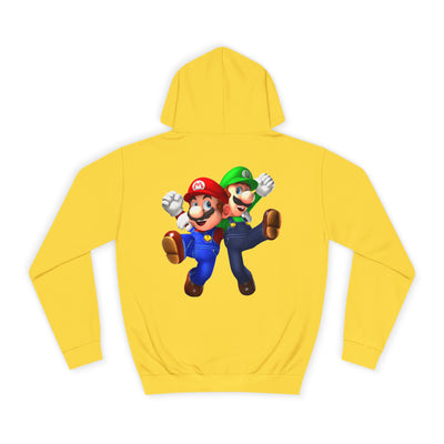 Super Bros College Hoodie, Unisex Gaming Hoodie