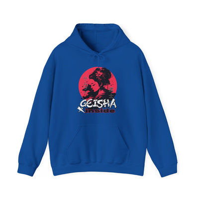 "Geisha Inside"Fleece Hoodie, Cozy