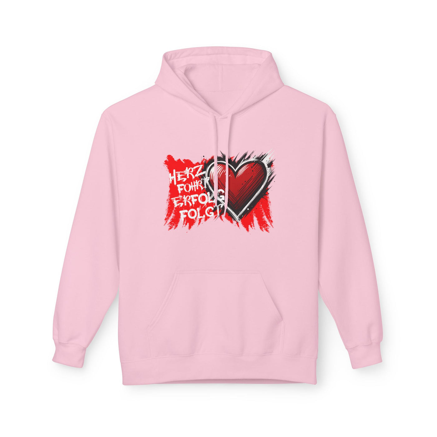 Herz führt Erfolg folgt Hoodie