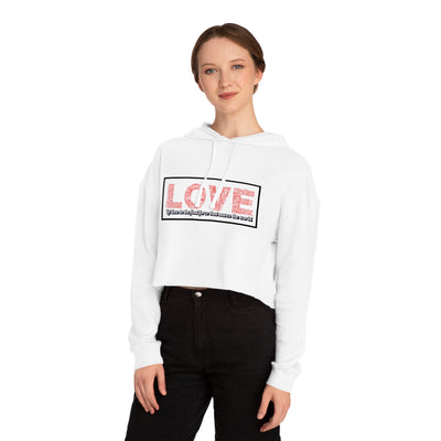 Love Crop Hoodie - Stylish & Cozy Streetwear for Casual Outings
