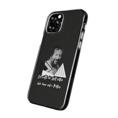Handyhülle Unique Phone Cover, Ich wollte die Welt retten, dann gabs Mittag