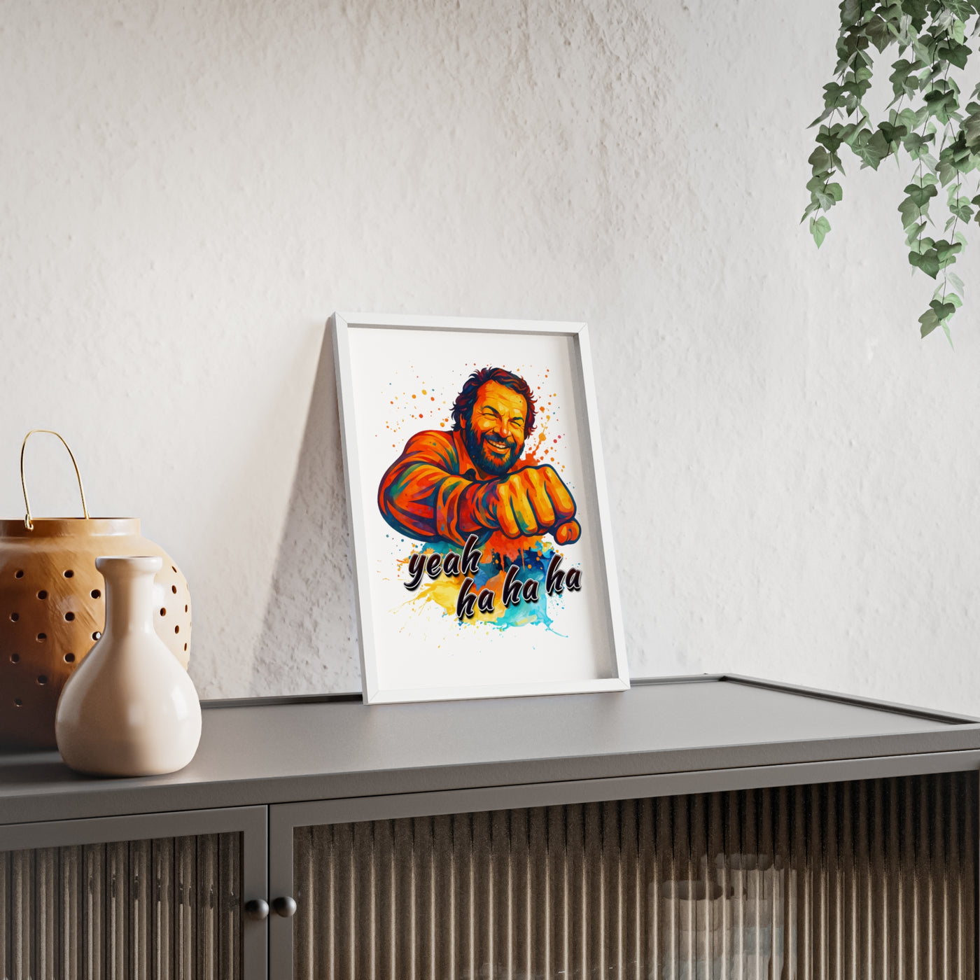 Funny Motivational Poster with Bud Spencer – 'Yeah Ha Ha Ha' 