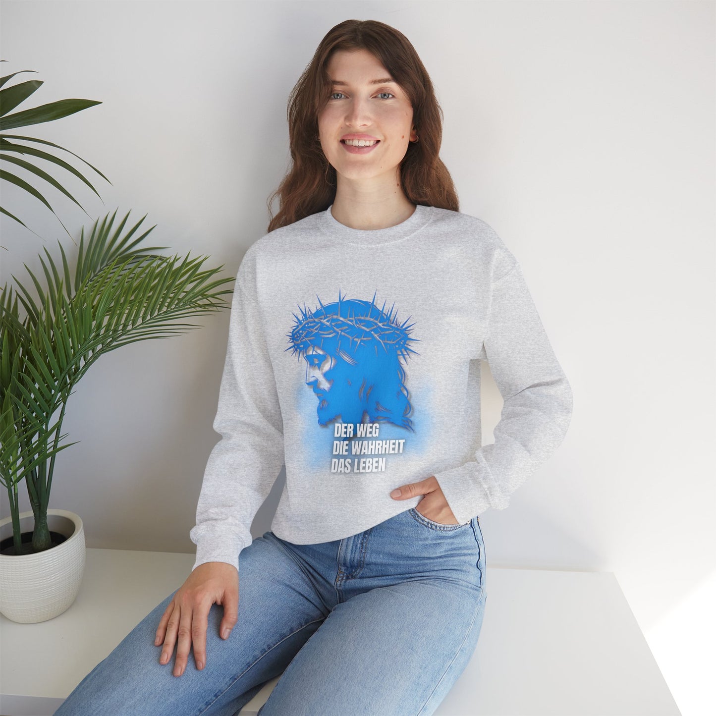 Sweatshirt Jesus "Der Weg - Die Wahrheit - Das Leben"