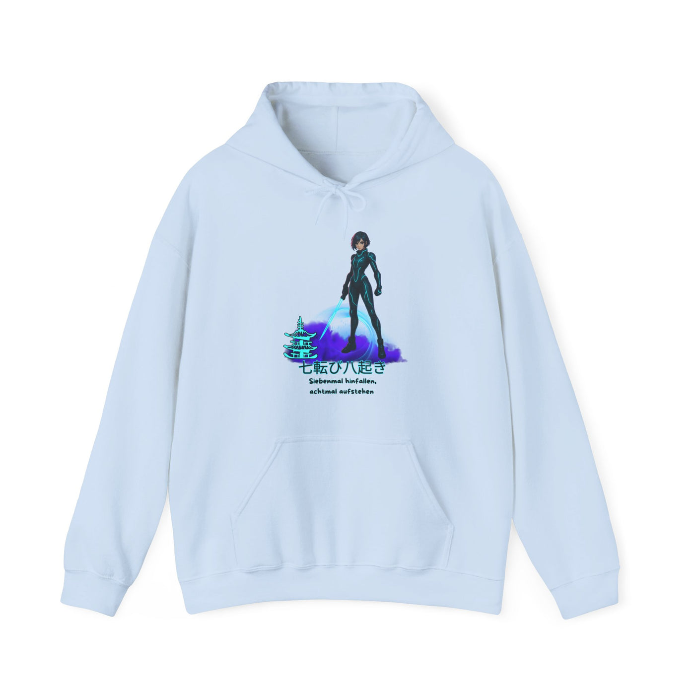 Hoodie  Anime "siebenmal hinfallen - achtmal aufstehen"