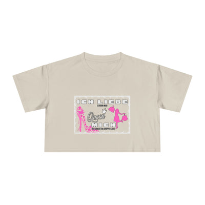 Ich liebe shoppe "Shopping Queen" Crop Tee  copped Shirt