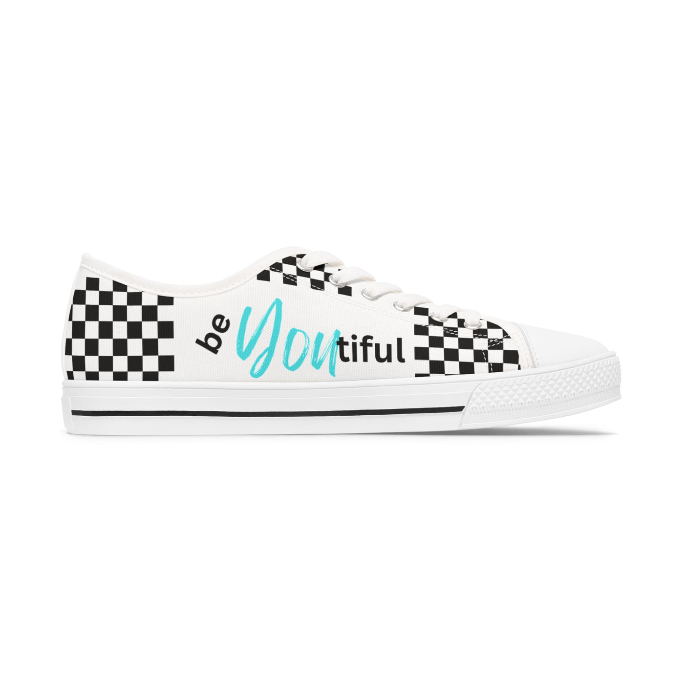 Be-You-tiful Checkered Low Top Sneakers