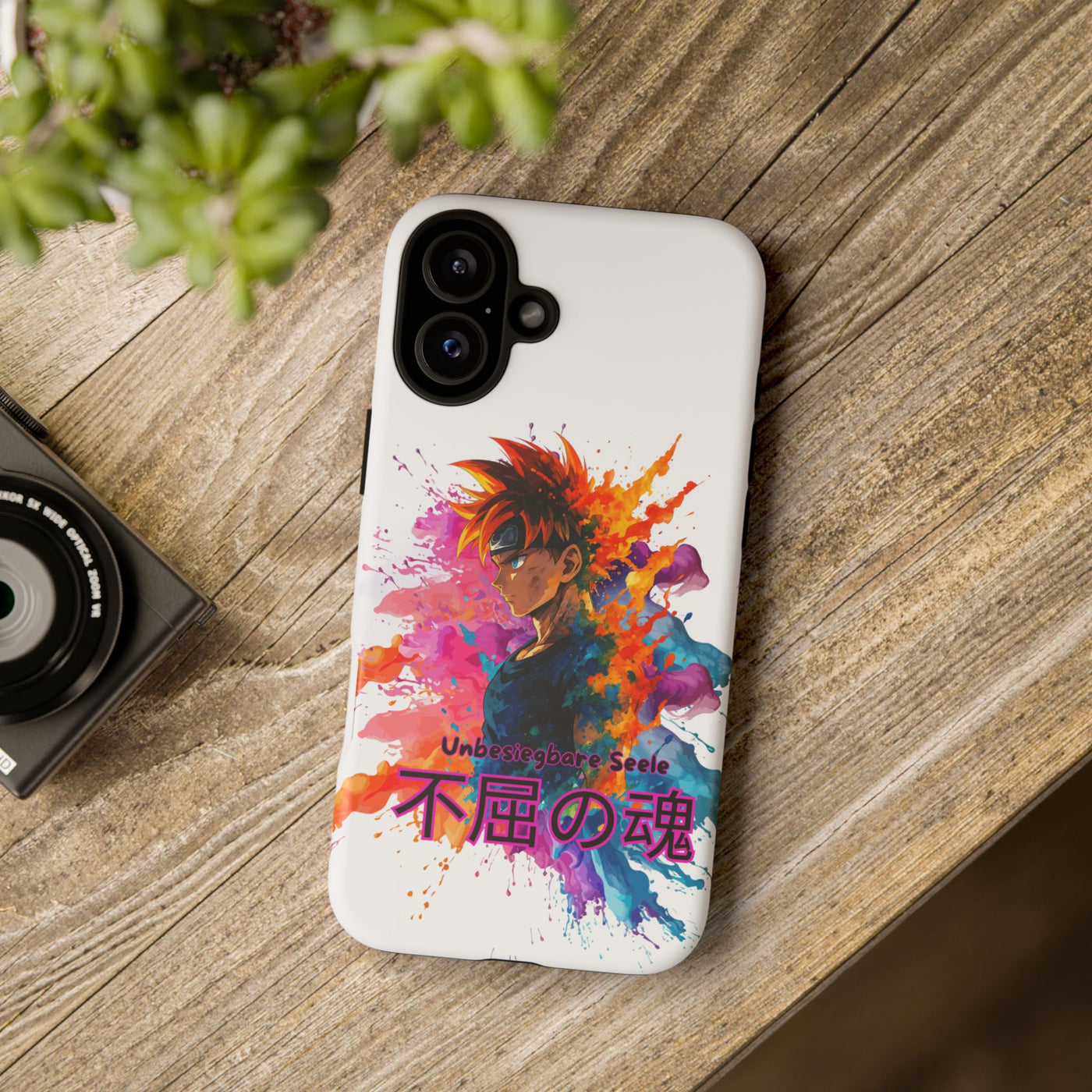 "unbesiegbare Seele" Tough Cases - Colorful Anime Phone Case Handyhülle