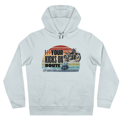Retro Route 66 Motorcycle Hoodie Sweatshirt - Get your kicks on route 66