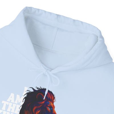 Inspirational Lion Hoodie "i am the king of my kingdom"
