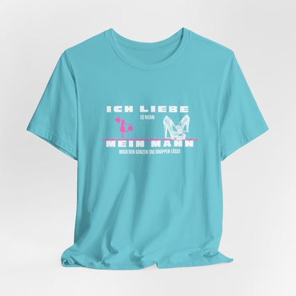 I Love My Husband "Shopping" Unisex Jersey Short Sleeve Tee