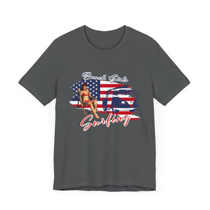 Beach Girls Surfing USA