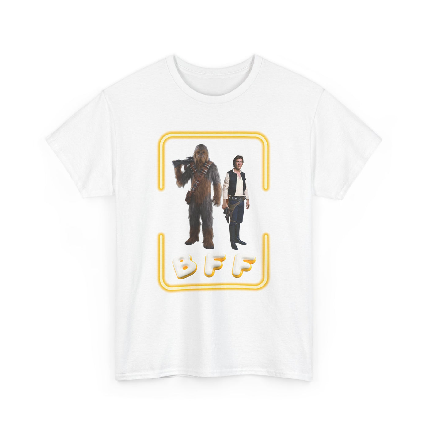 BFF Chewbacca &amp; Han Solo Unisex Heavy Cotton Shirt