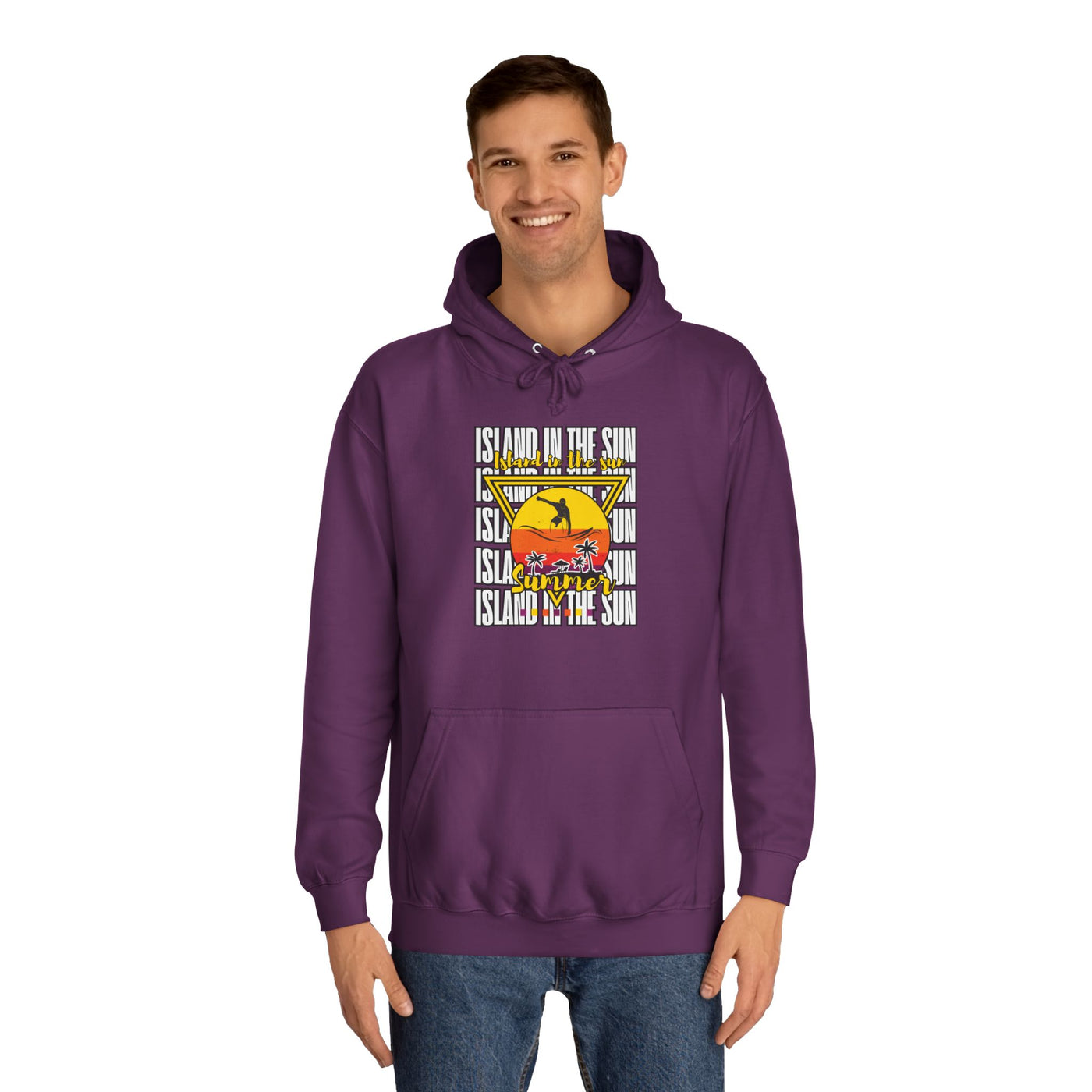 Vibrant College Spirit Hoodie, Unisex College Hoodie