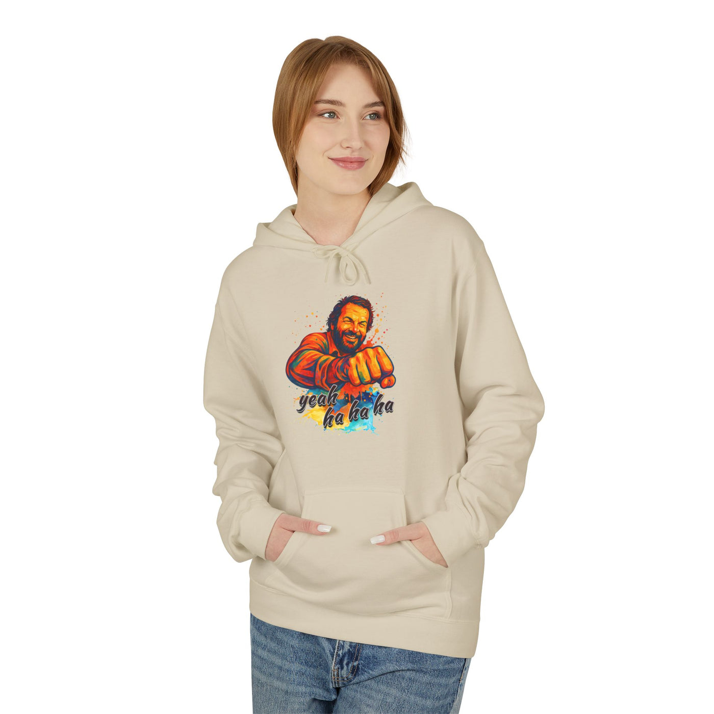 Bud Spencer Unisex Hoodie with 'Yeah Hahaha' Design