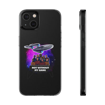 Galaxy-Inspired Soft Phone Case - Not Without My Gang, Star Trek Lovers Handyhülle